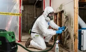 Mold remediation service widget for water damage cleanup in Garland, TX